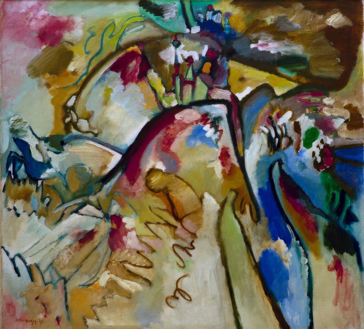 Improvisation 21a av Wassily Kandinsky