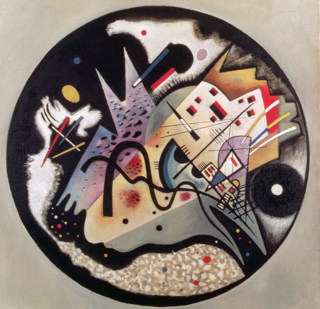 I den svarta cirkeln, 1923 av Wassily Kandinsky