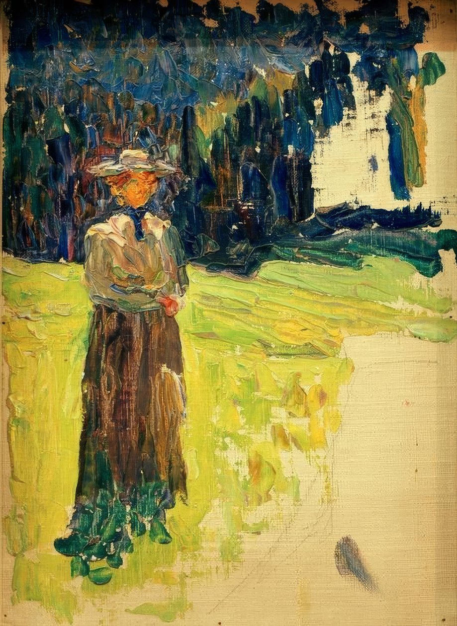 Kochel - Stående dam i kanten av skogen av Wassily Kandinsky