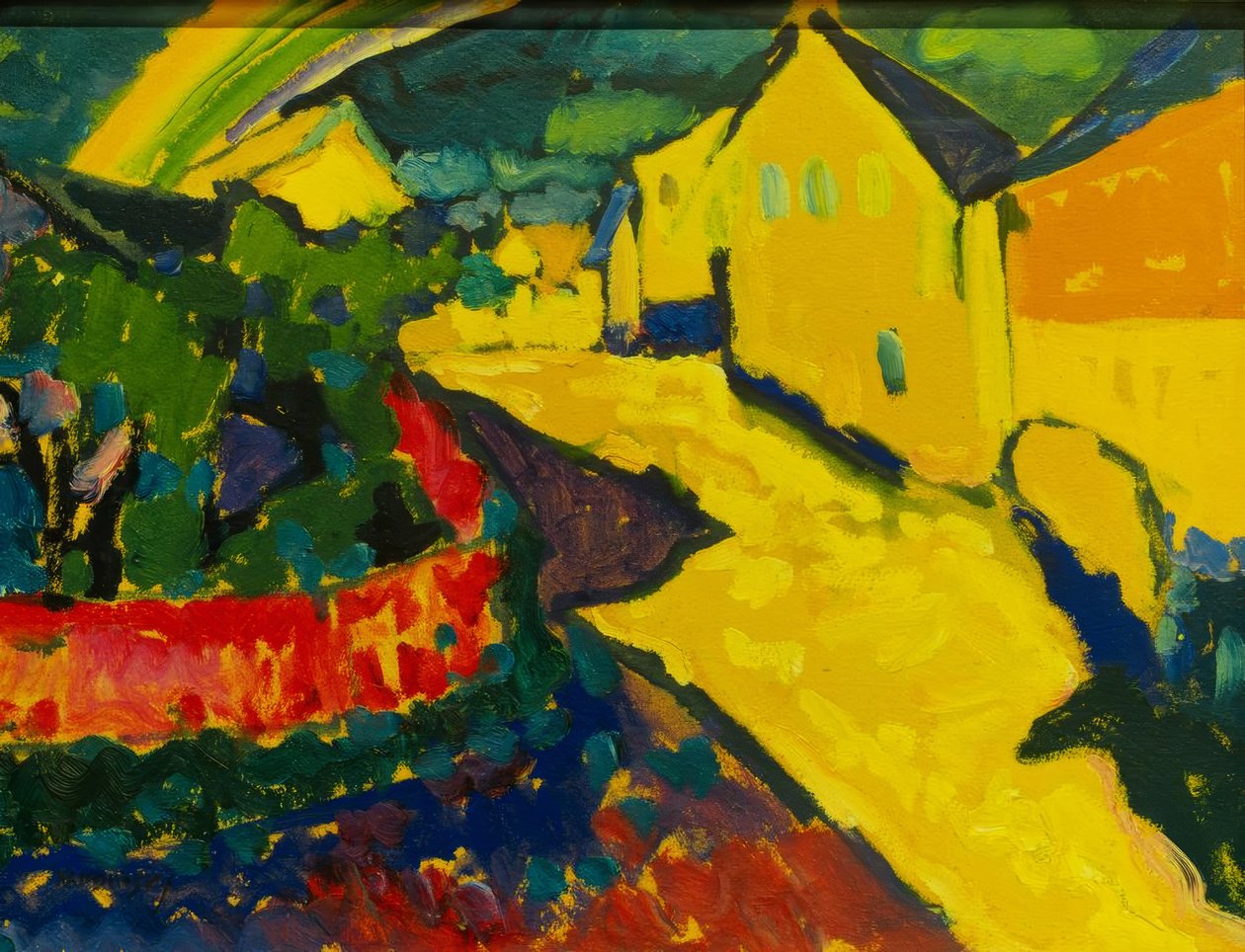 Murnau - landskap med regnbåge av Wassily Kandinsky