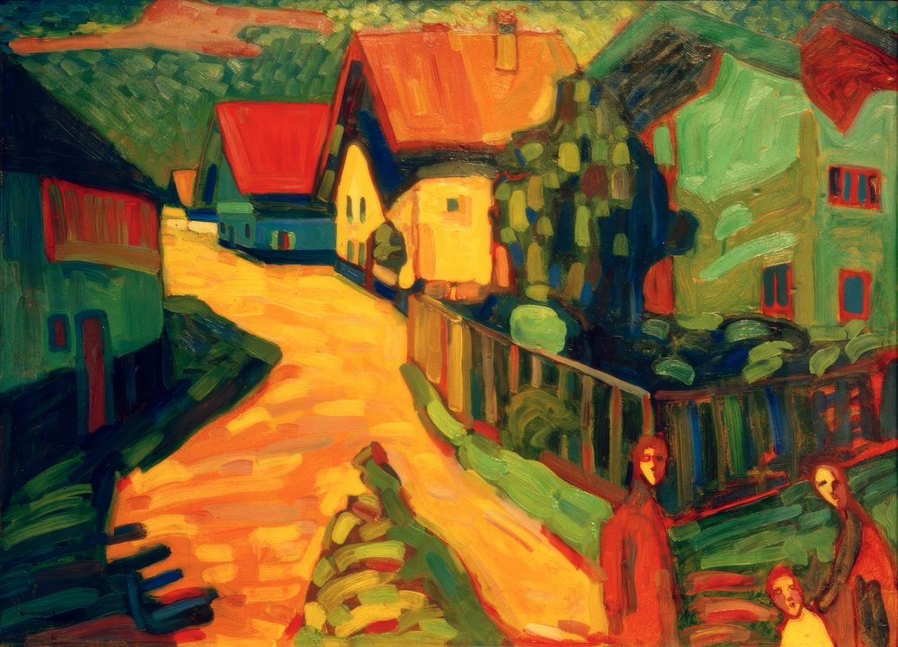 Murnau: Gata med kvinnor av Wassily Kandinsky