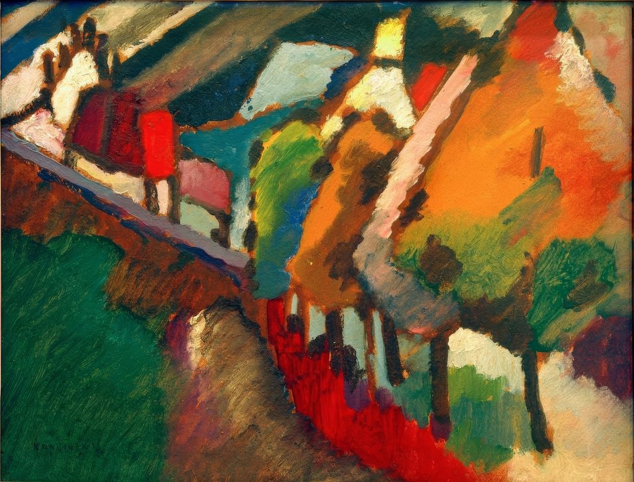 Naturstudie från Murnau III av Wassily Kandinsky
