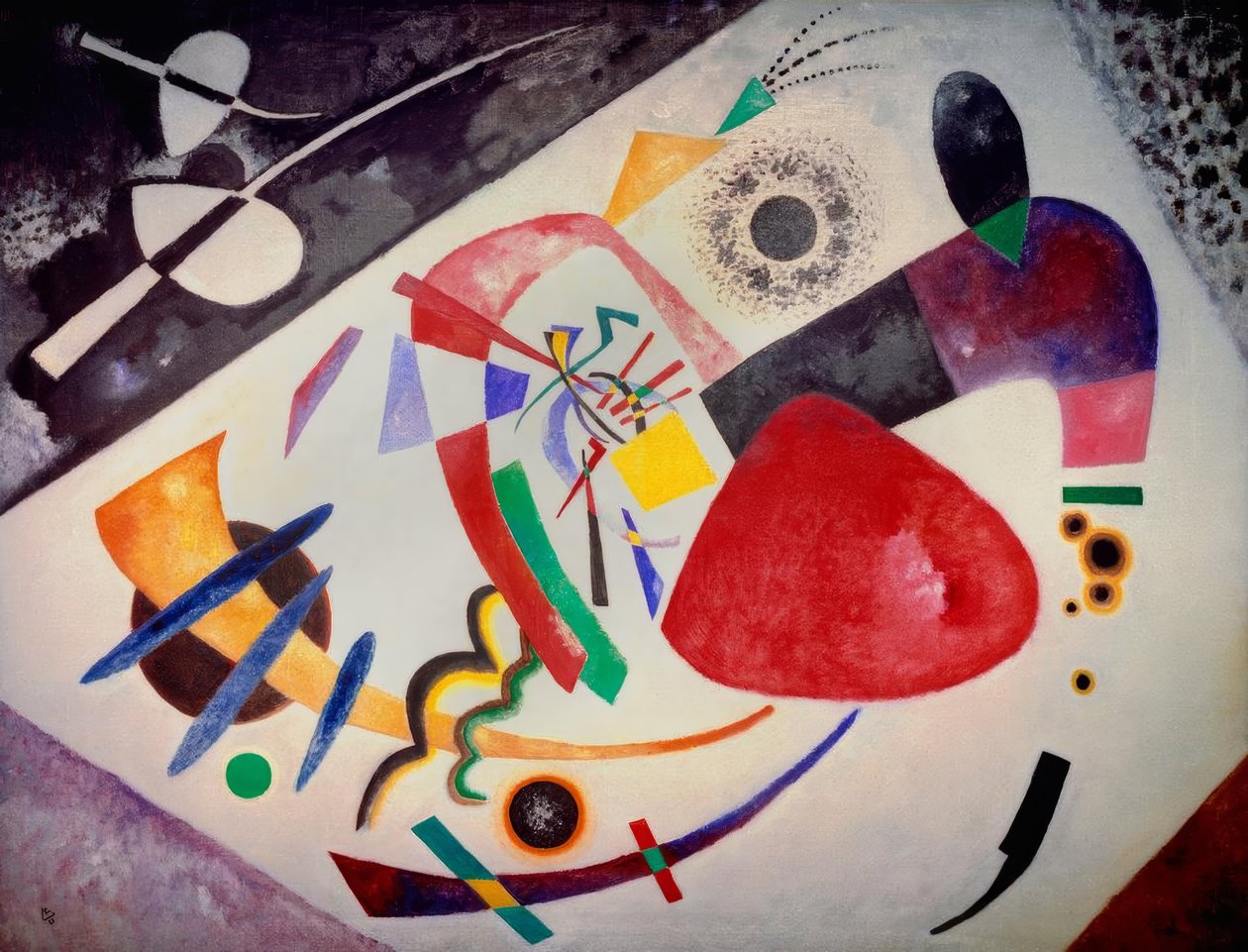 Röd fläck II av Wassily Kandinsky
