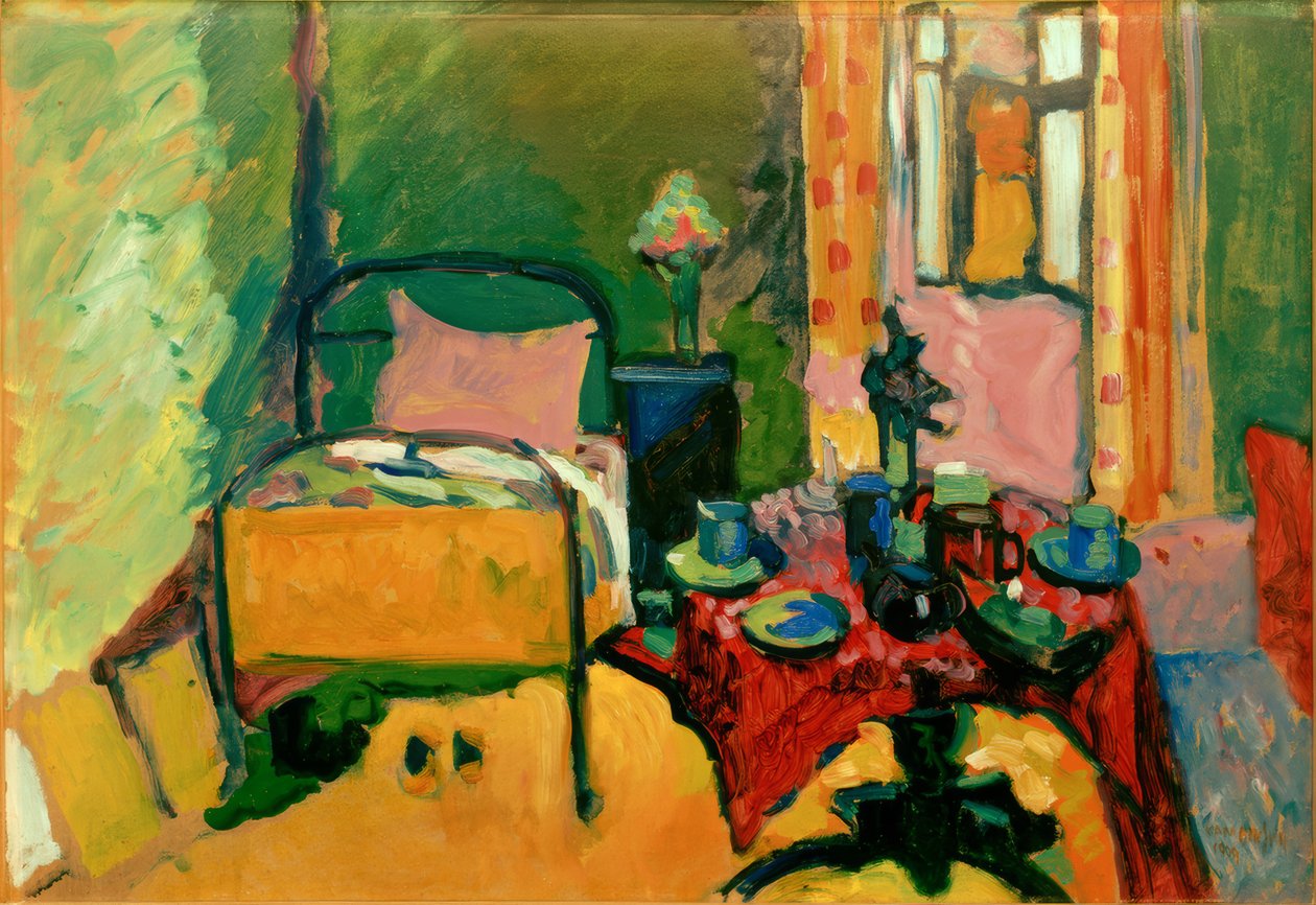 Sovrum på Ainmillerstrasse av Wassily Kandinsky