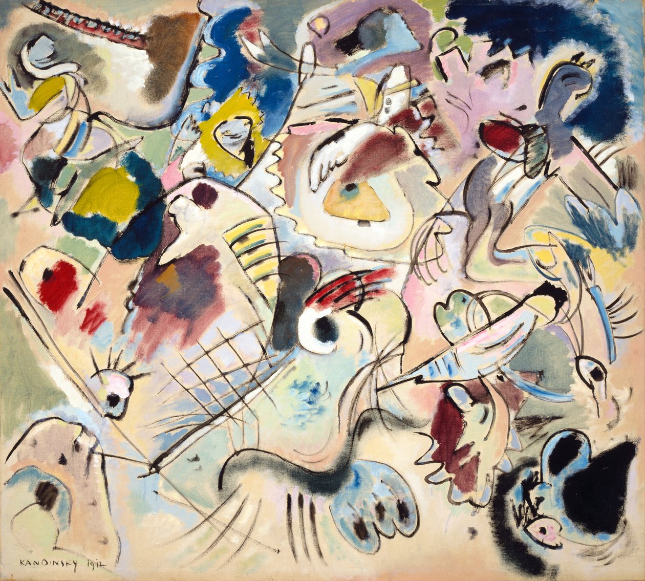Skiss 160A, 1912 av Wassily Kandinsky