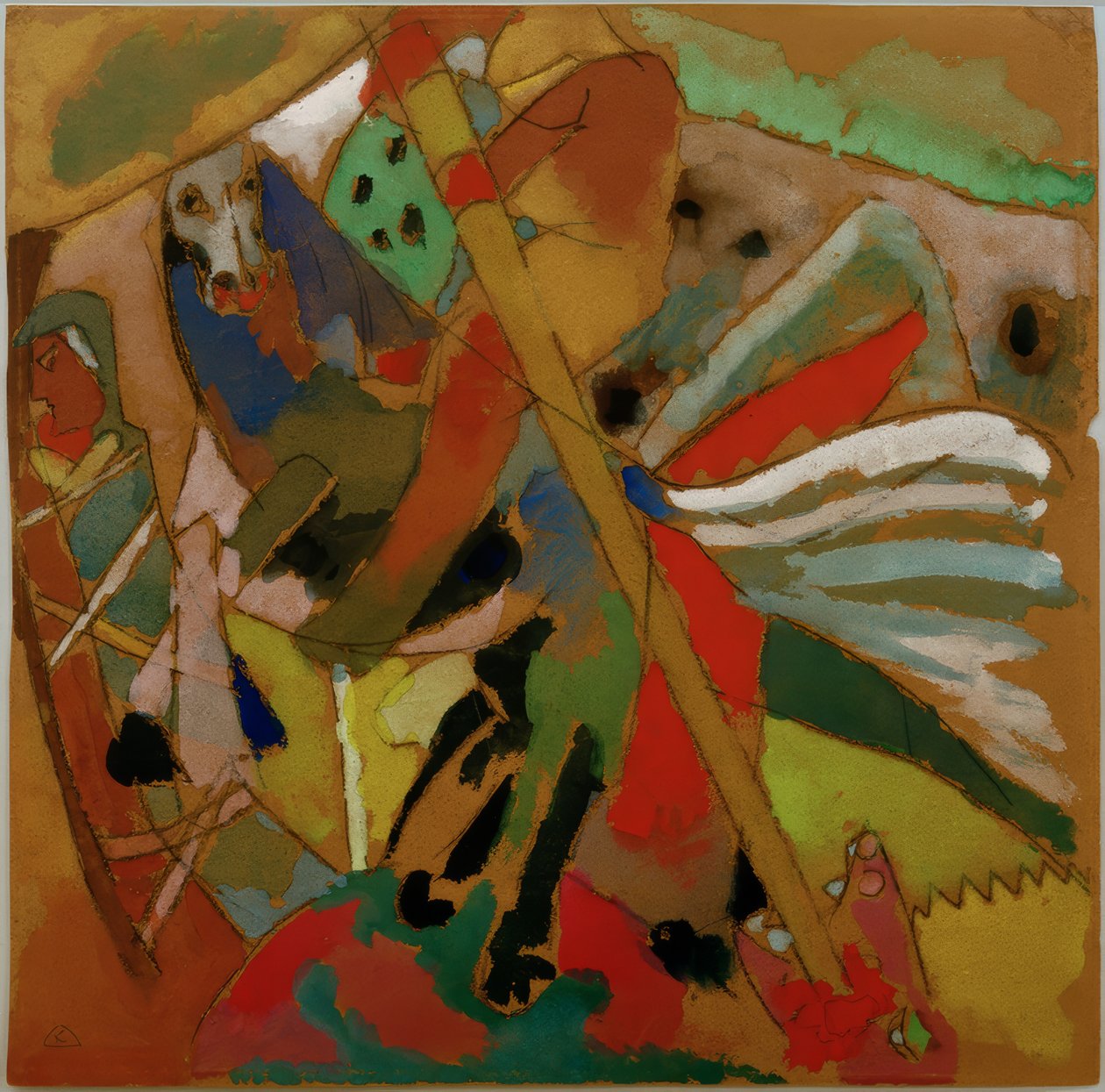 St. Georg II av Wassily Kandinsky