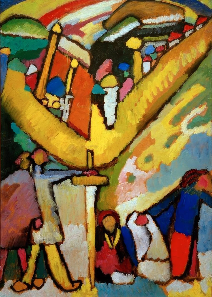 Studie om improvisation 8 av Wassily Kandinsky
