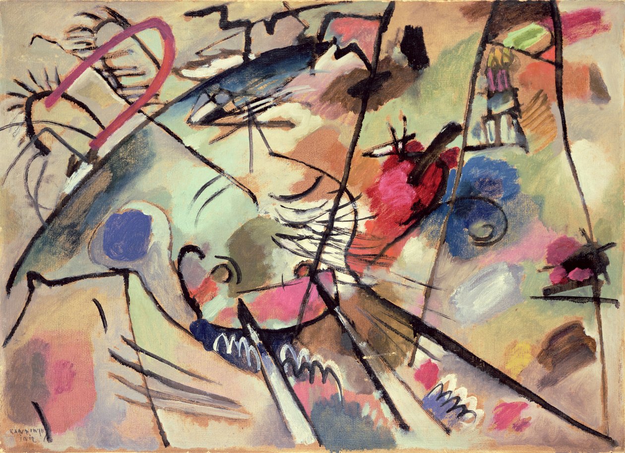 Studie för improvisation 24, 1912 av Wassily Kandinsky