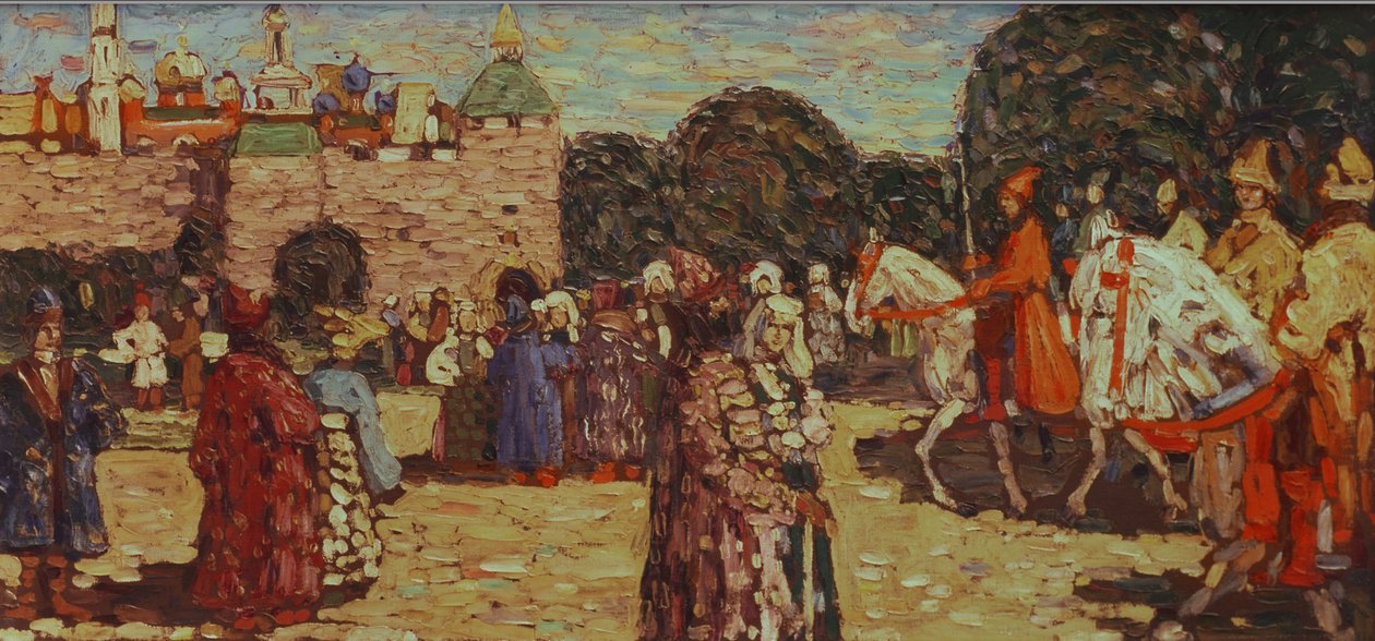 Söndag, Gamla Ryssland, 1904 av Wassily Kandinsky