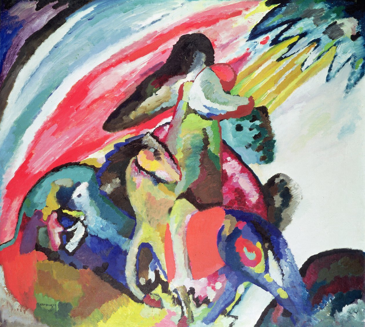 Ryttaren av Wassily Kandinsky