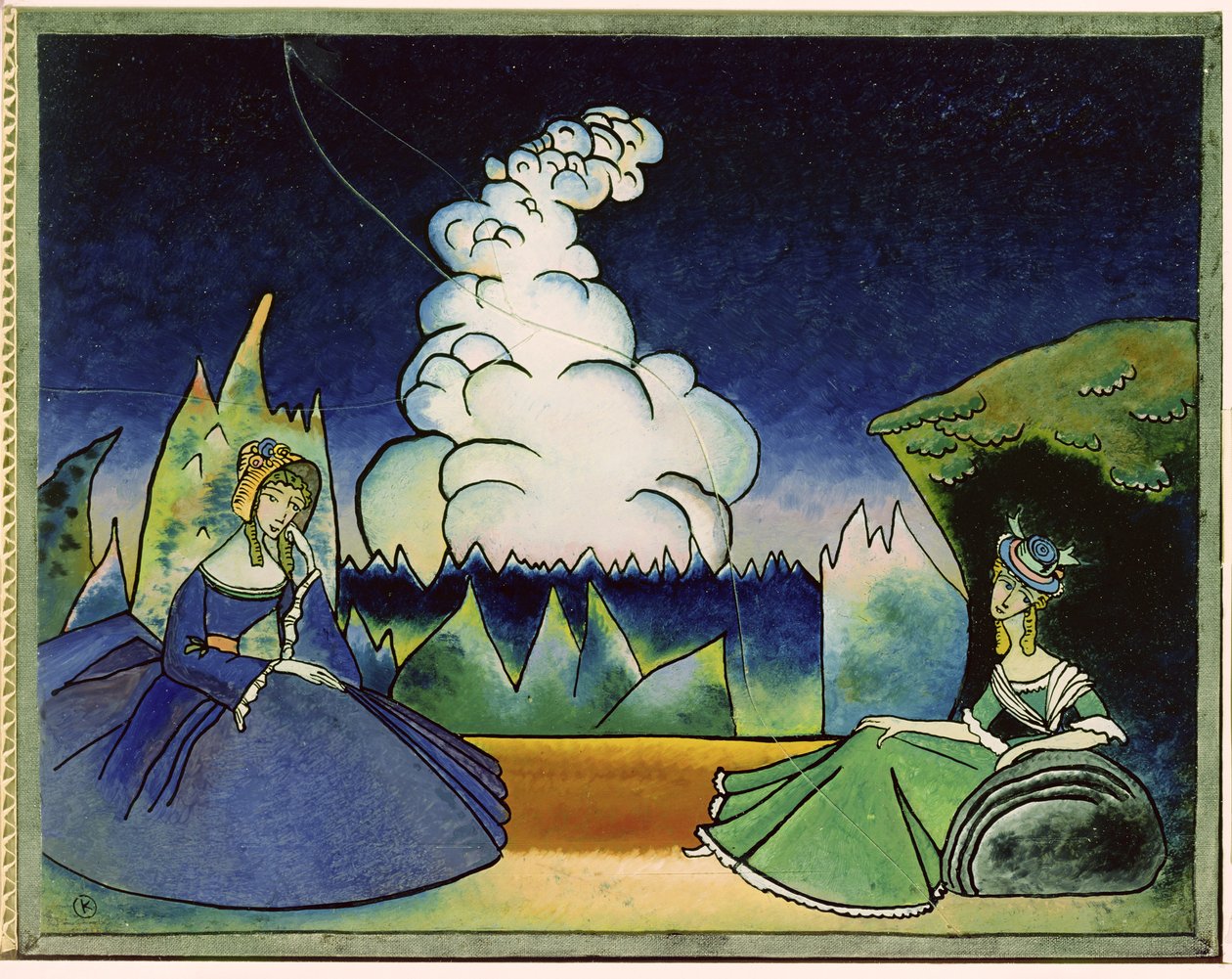 Vita molnet, 1918 av Wassily Kandinsky