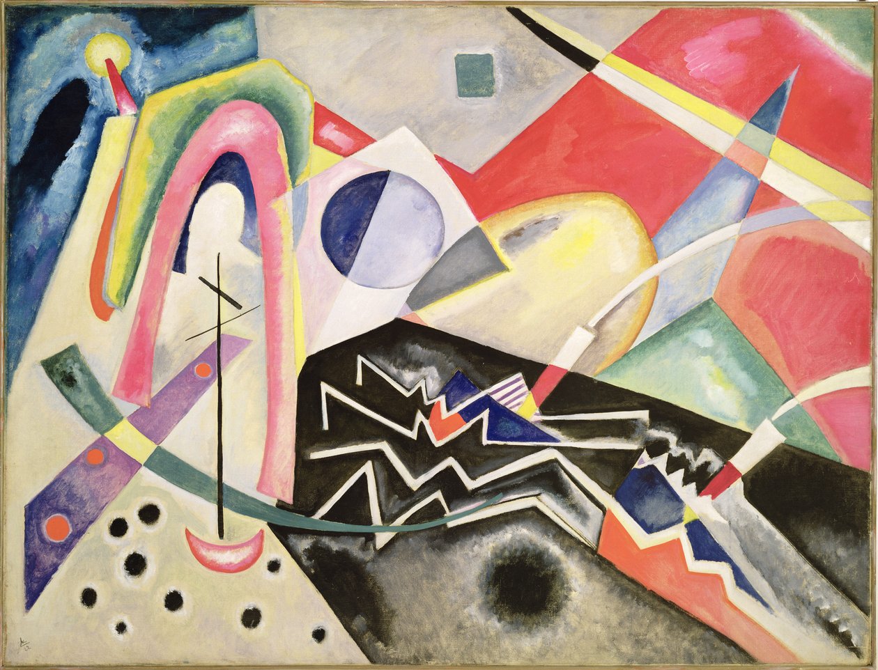Vita sicksackar, 1922 av Wassily Kandinsky