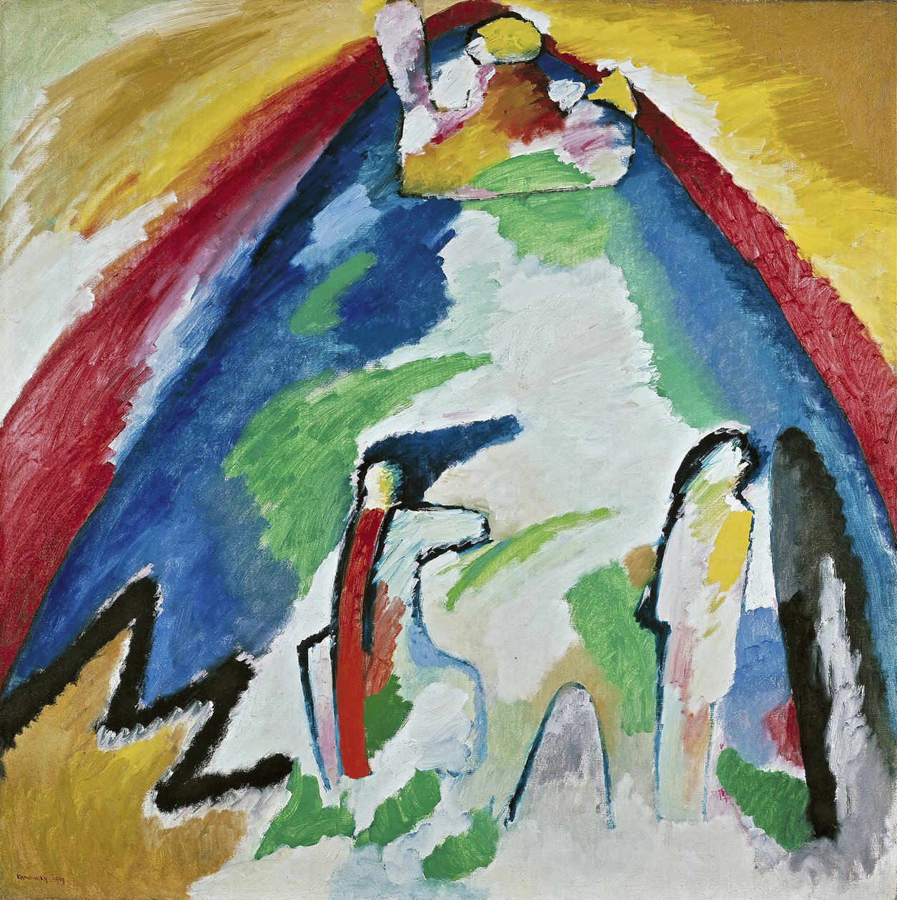 Ett berg, 1909. av Wassily Kandinsky