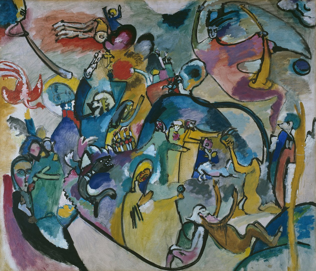 Alla helgons dag II, 1911. av Wassily Kandinsky