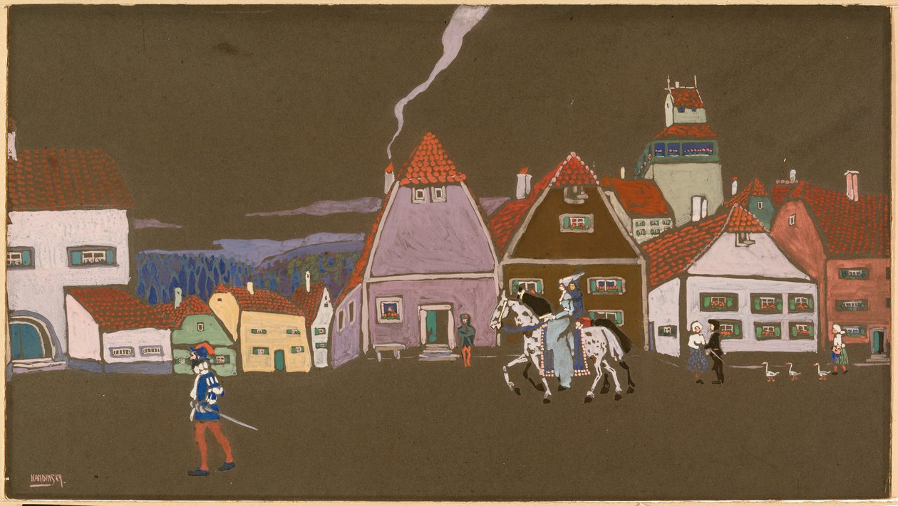 Gammal småstad av Wassily Kandinsky