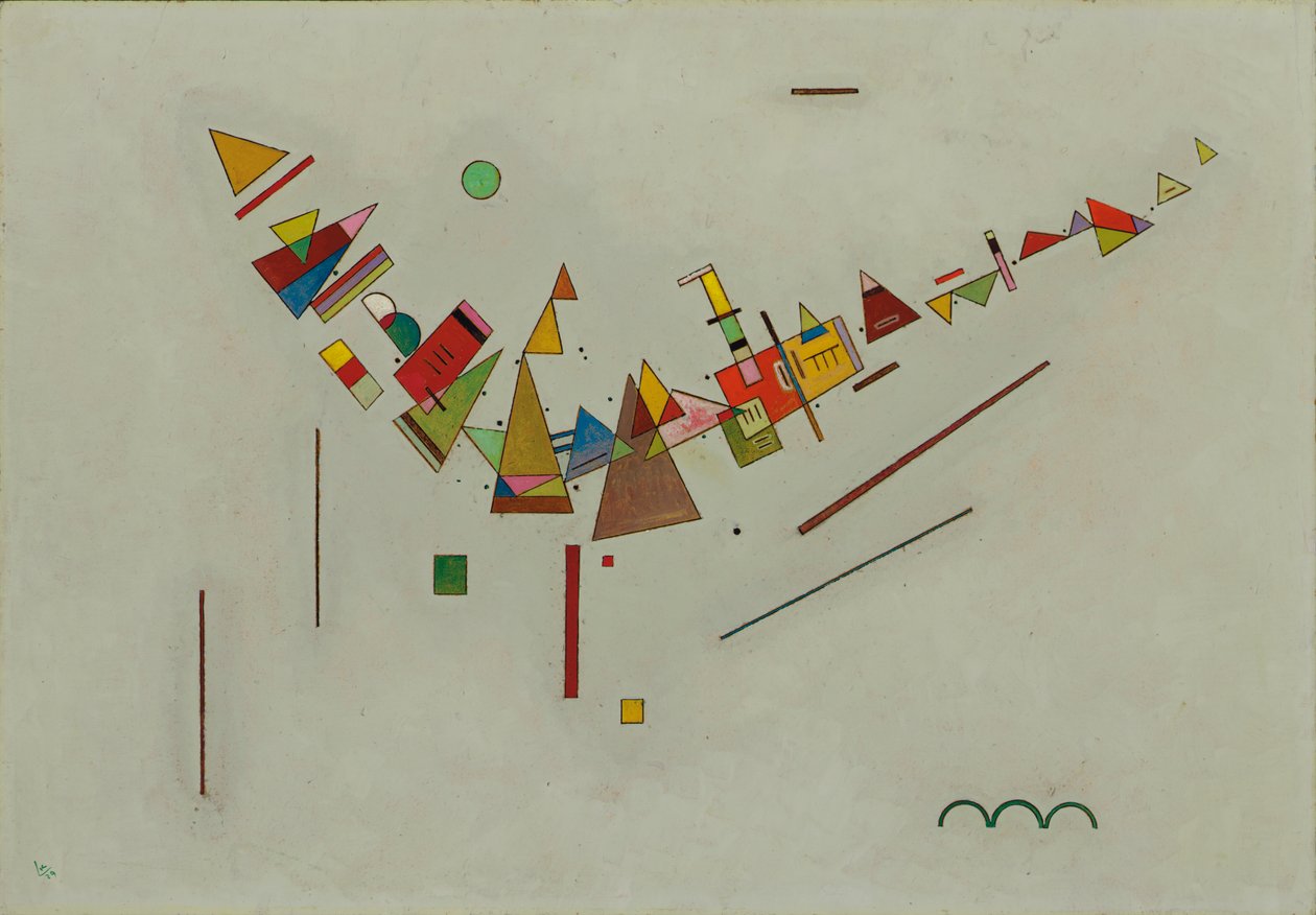 vinkelgunga; Winkelschwung av Wassily Kandinsky