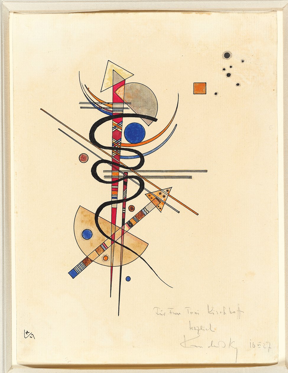Akvarell för fru Toni Kirchhoff av Wassily Kandinsky