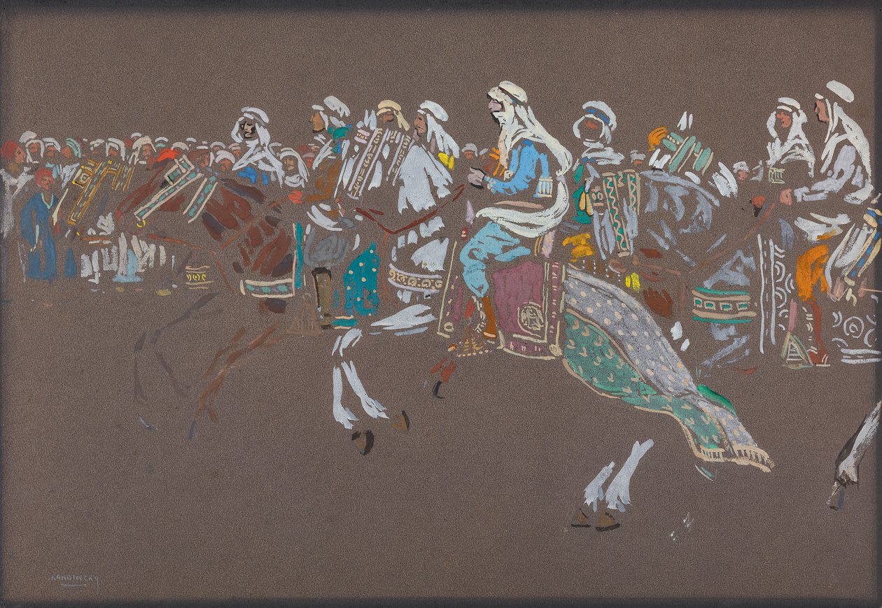 Arabiskt kavalleri av Wassily Kandinsky