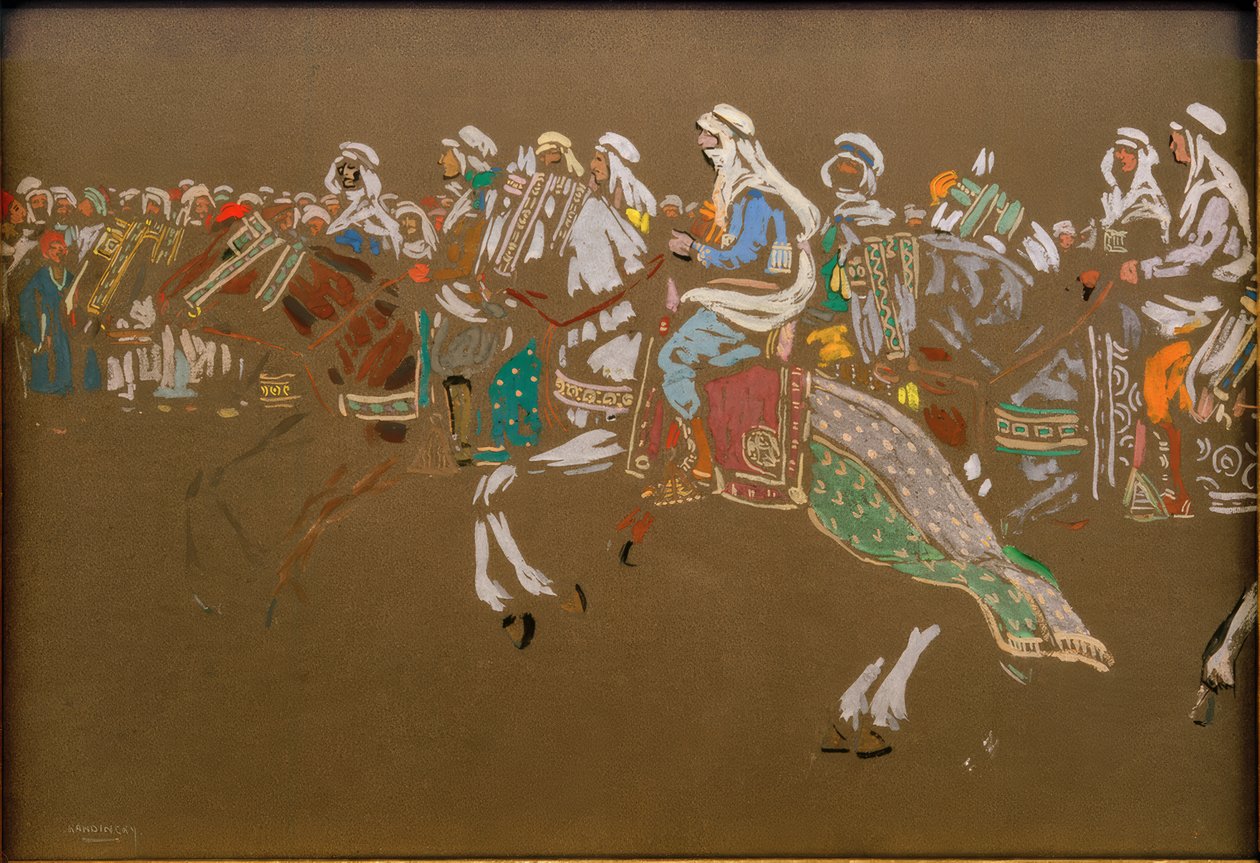 arabiskt kavalleri av Wassily Kandinsky