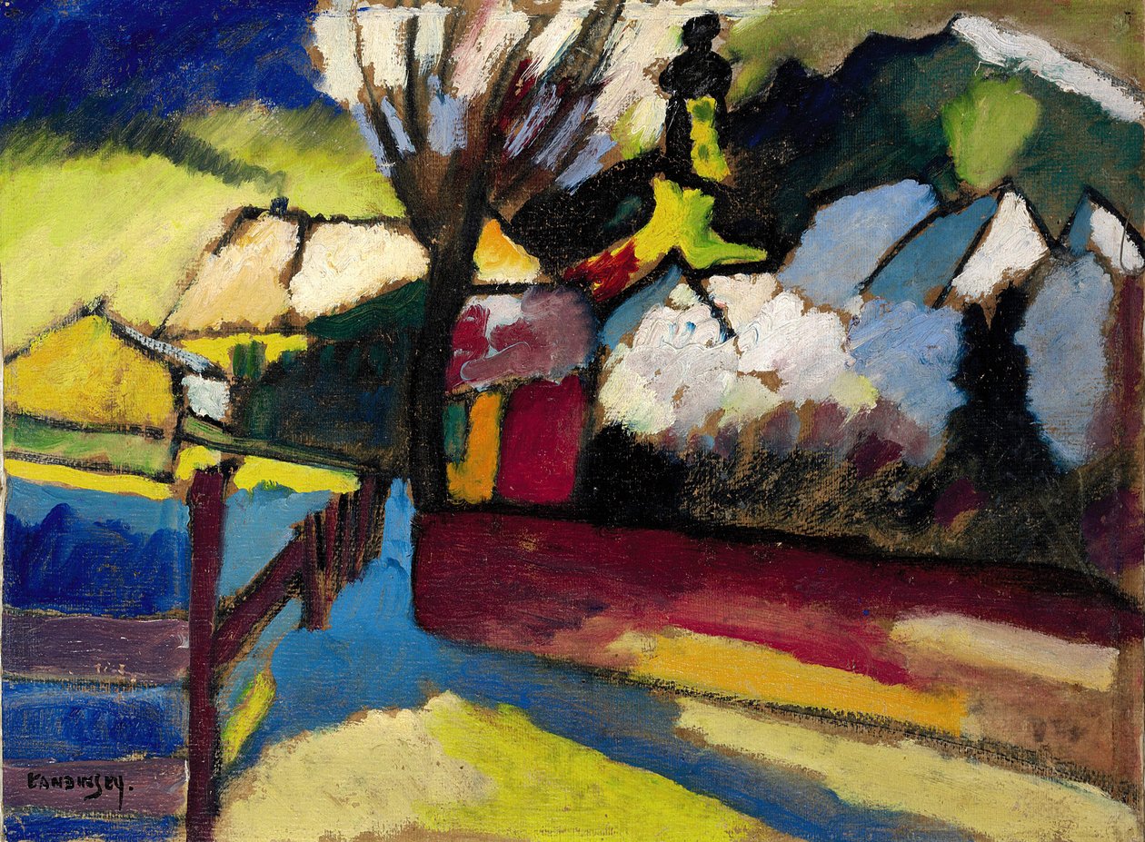Höstlandskap med ett träd Höstlandskap med ett träd, 1910 av Wassily Kandinsky