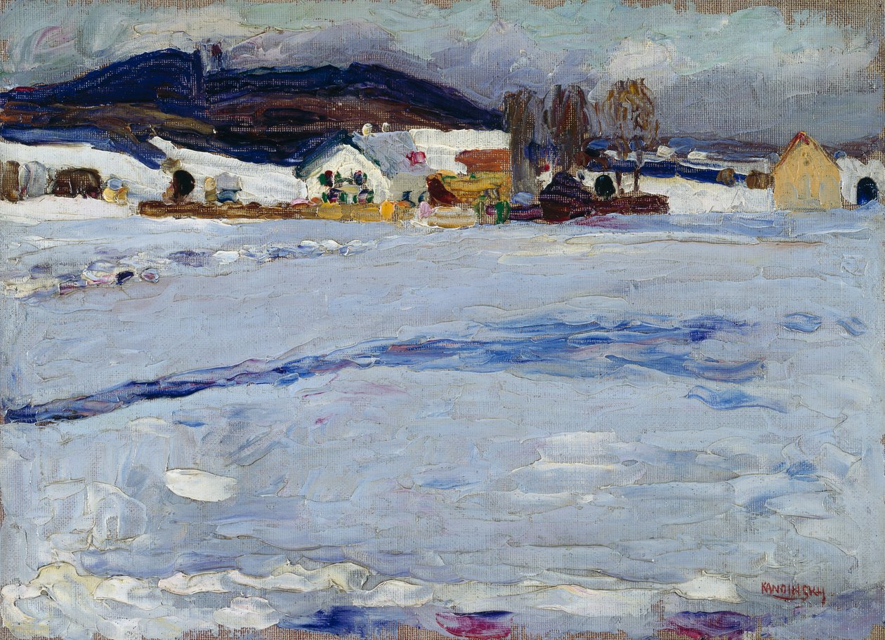 Nära Starnberg – Winter av Wassily Kandinsky