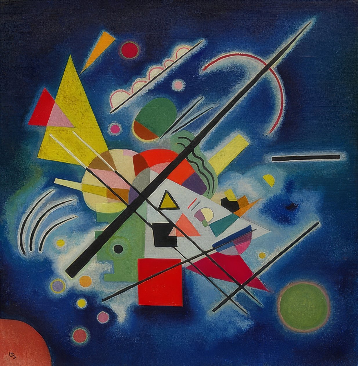 Blå bild. 1924 av Wassily Kandinsky