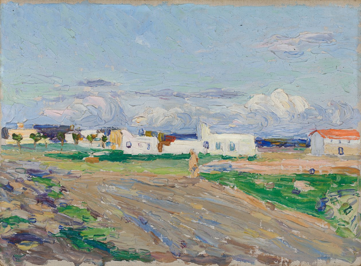 Utsikt från Hotel St. Georges, Tunis av Wassily Kandinsky