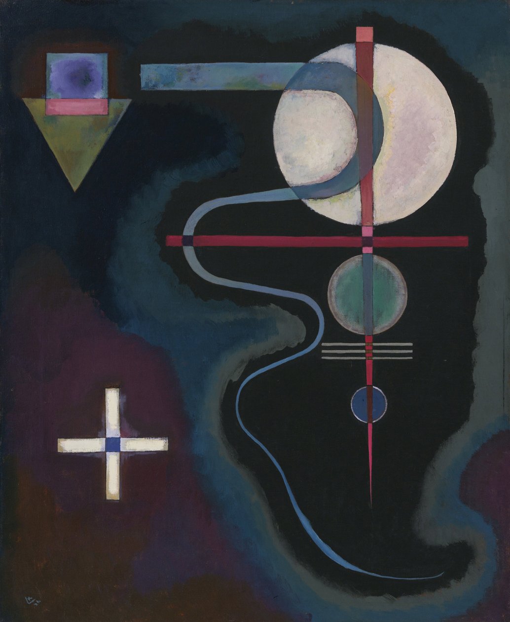 ""Cool energi"" Peinture de Vassily Kandinsky (ou Wassily Kandinski eller Kandinskij av Wassily Kandinsky