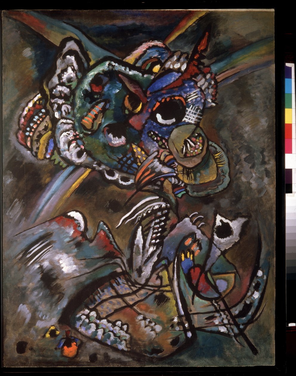 Crepuscule (skymning). Målardagen Wassily Kandinsky (Au Wassily Kandinsky au Kandinskyz av Wassily Kandinsky