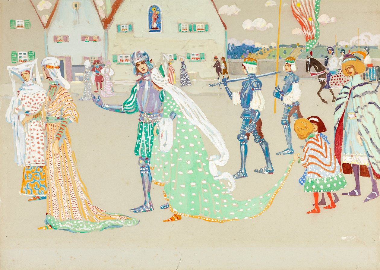 Det unga paret av Wassily Kandinsky