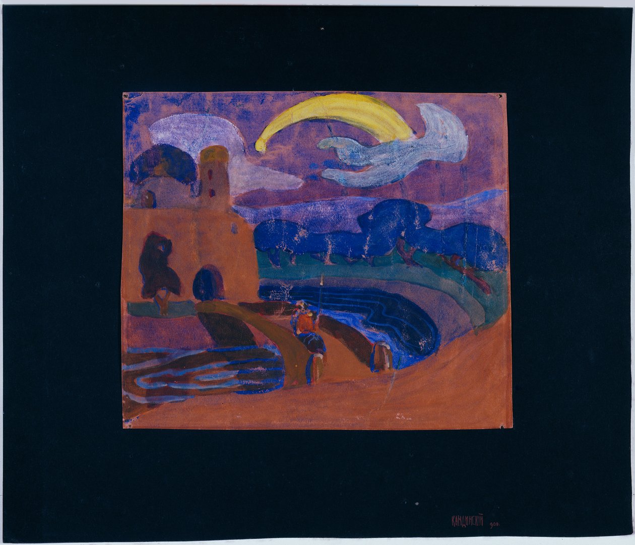 Kometen (Den nattliga ryttaren) av Wassily Kandinsky