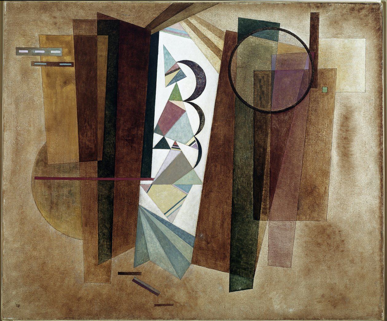Utveckling i brunt - måleri av Wassily Kandinsky