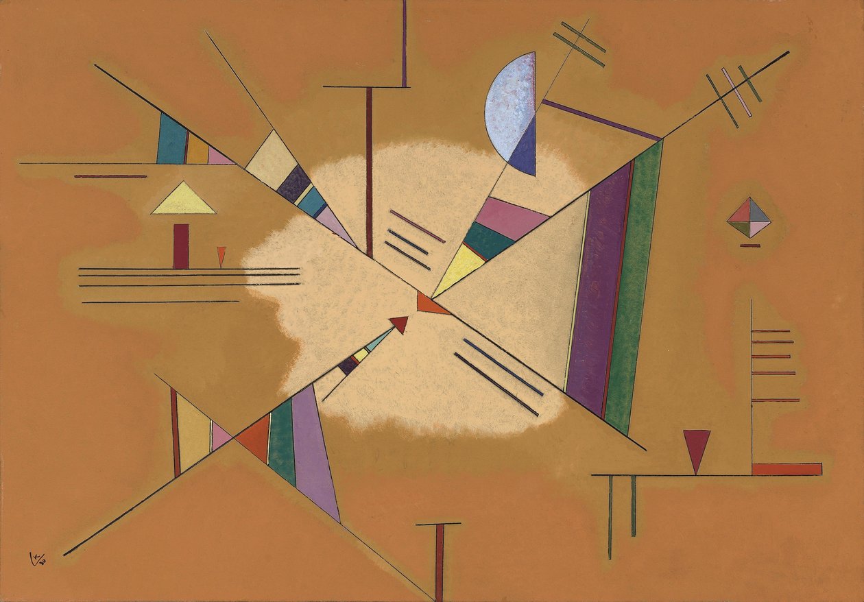 ""Diagonal"" målning av Vassily Kandinsky (eller Wassily Kandinsky eller Kandinskyj av Wassily Kandinsky