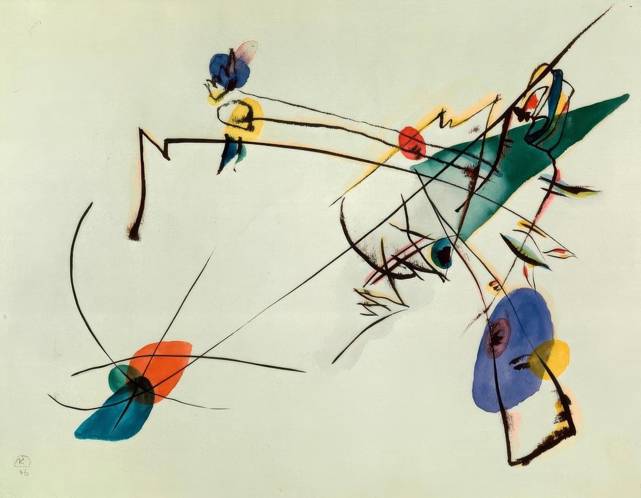 Bara akvarell av Wassily Kandinsky