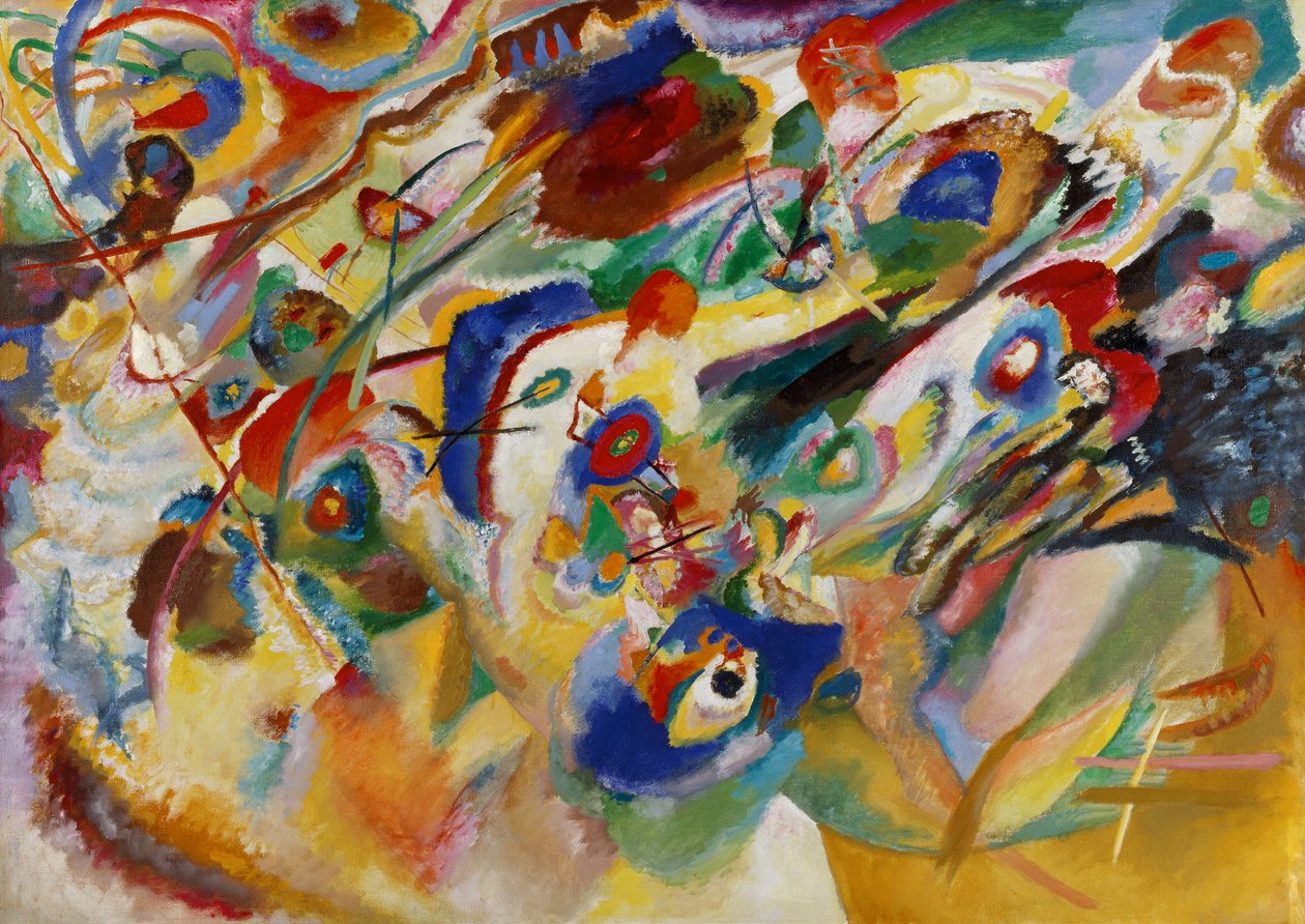 Skiss 2 till Komposition VII av Wassily Kandinsky