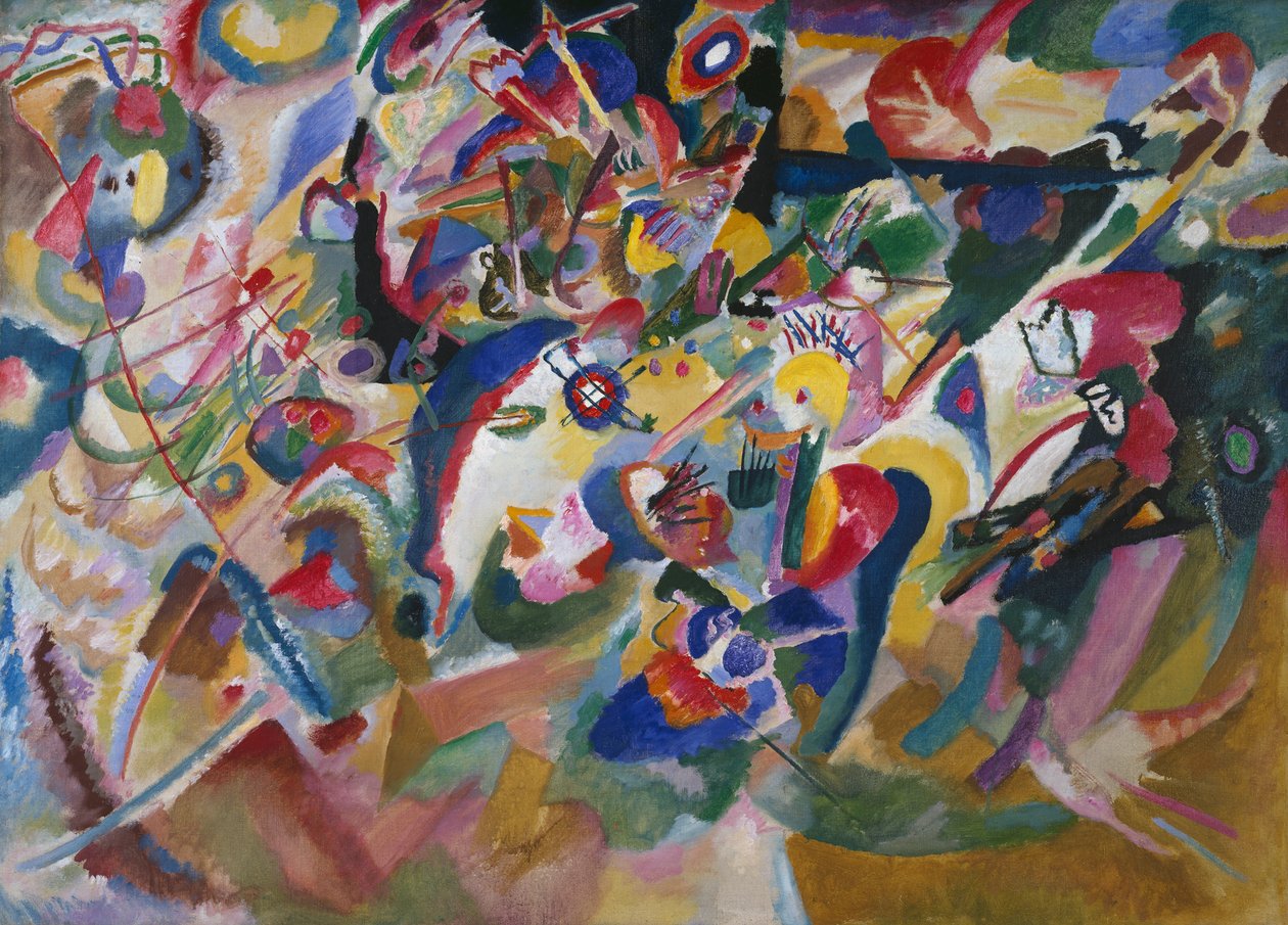 Utkast 3 för "Composition VII" av Wassily Kandinsky