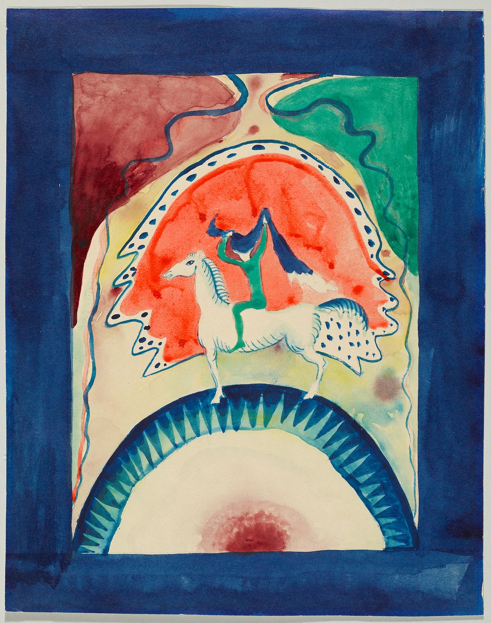 Förslag till omslag för almanackan "Der Blaue Reiter" av Wassily Kandinsky