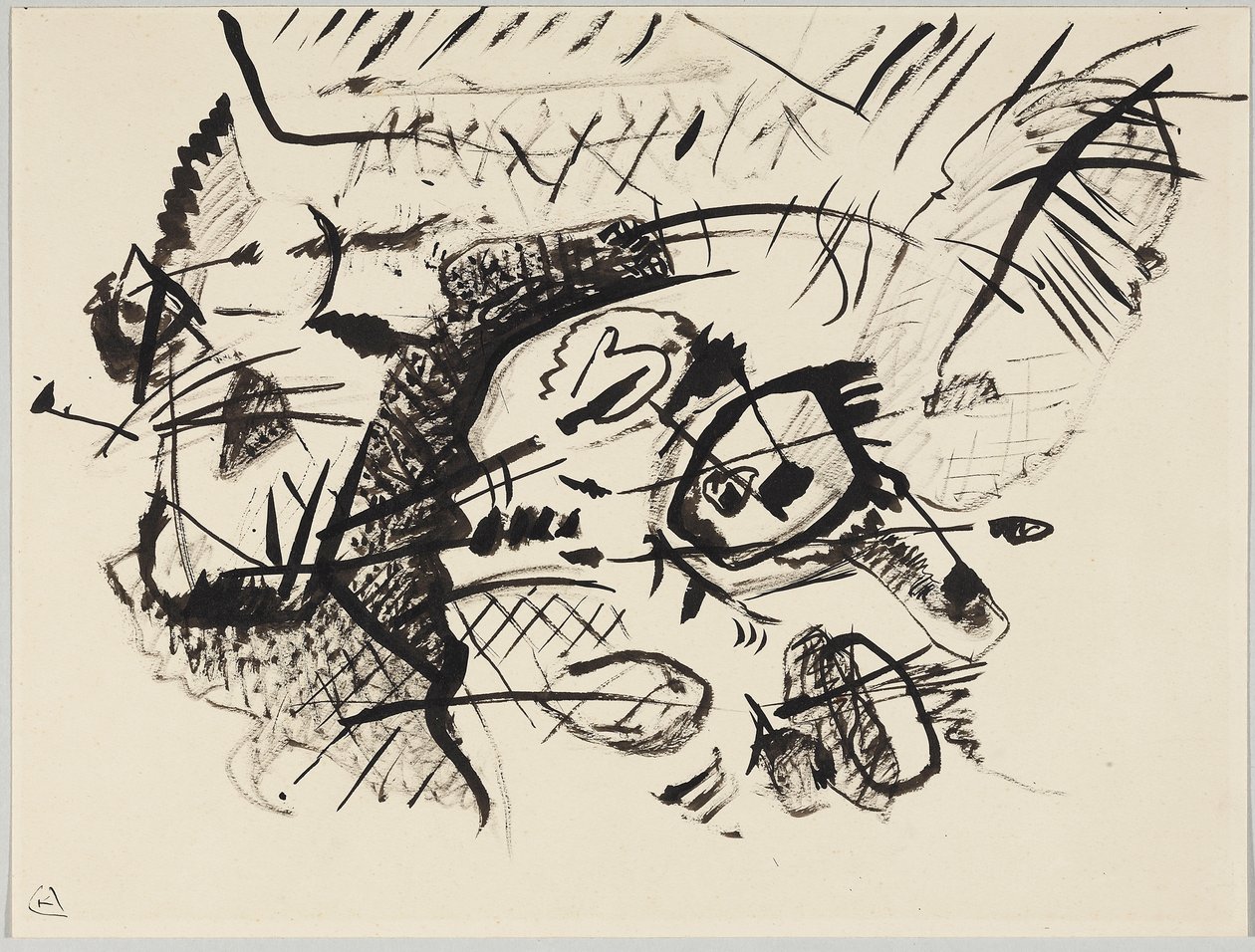 Utkast till "Komposition VII" av Wassily Kandinsky