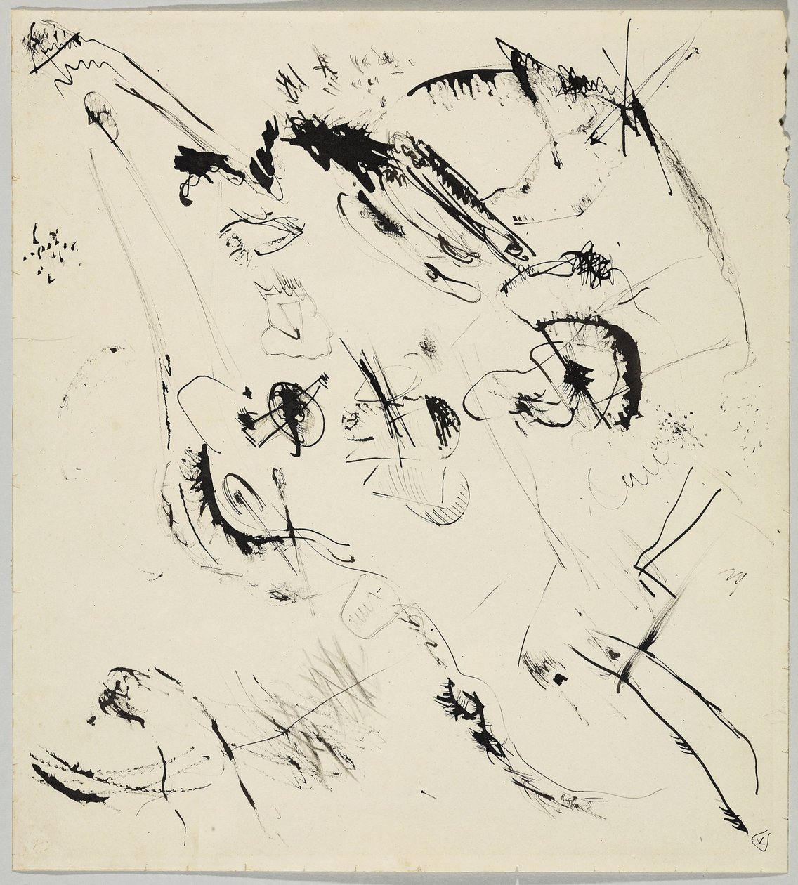 Utkast till "Komposition VII" av Wassily Kandinsky