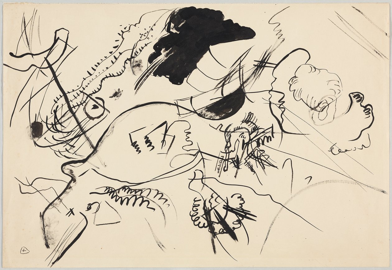 Utkast till "Komposition VII" av Wassily Kandinsky