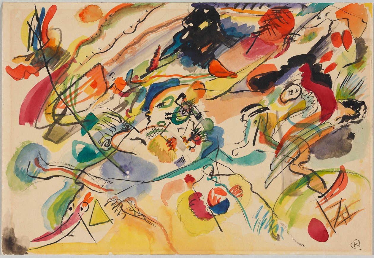 Studie till "Komposition VII" av Wassily Kandinsky