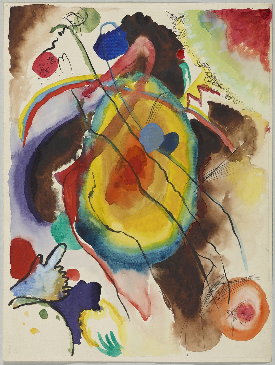 Design för en väggmålning för Edwin R. Campbell av Wassily Kandinsky