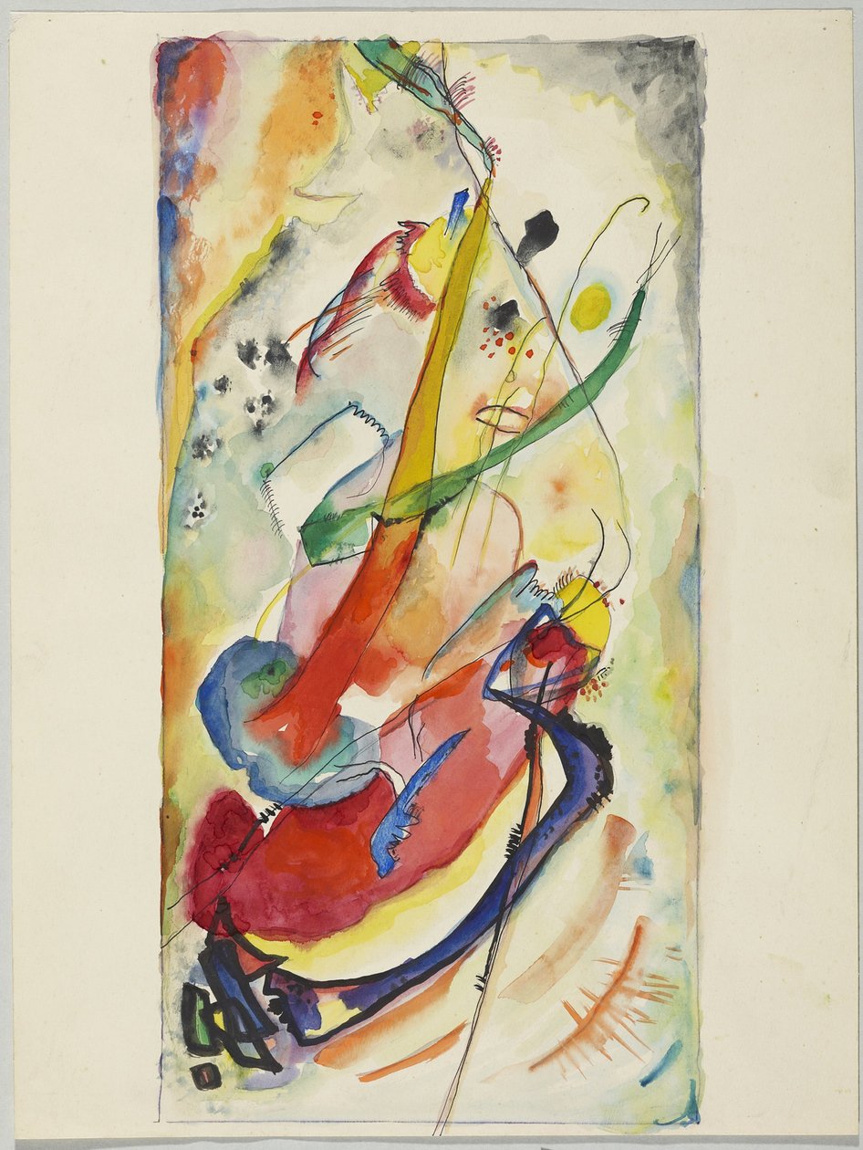 Utkast till en väggmålning för Edwin R. Campbell nr 1 av Wassily Kandinsky