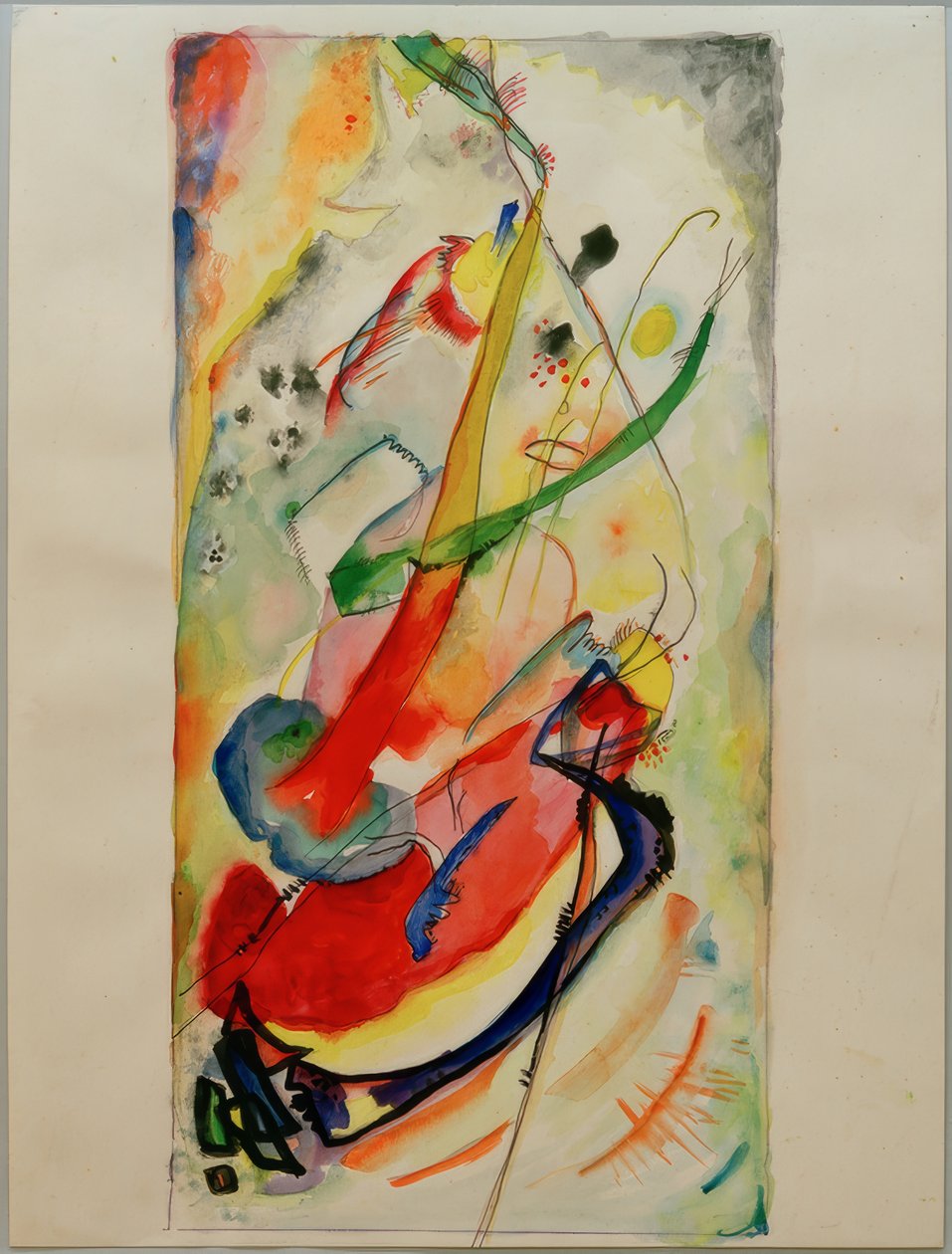 Utkast till en väggmålning för Edwin R. Campbell nr 1 av Wassily Kandinsky