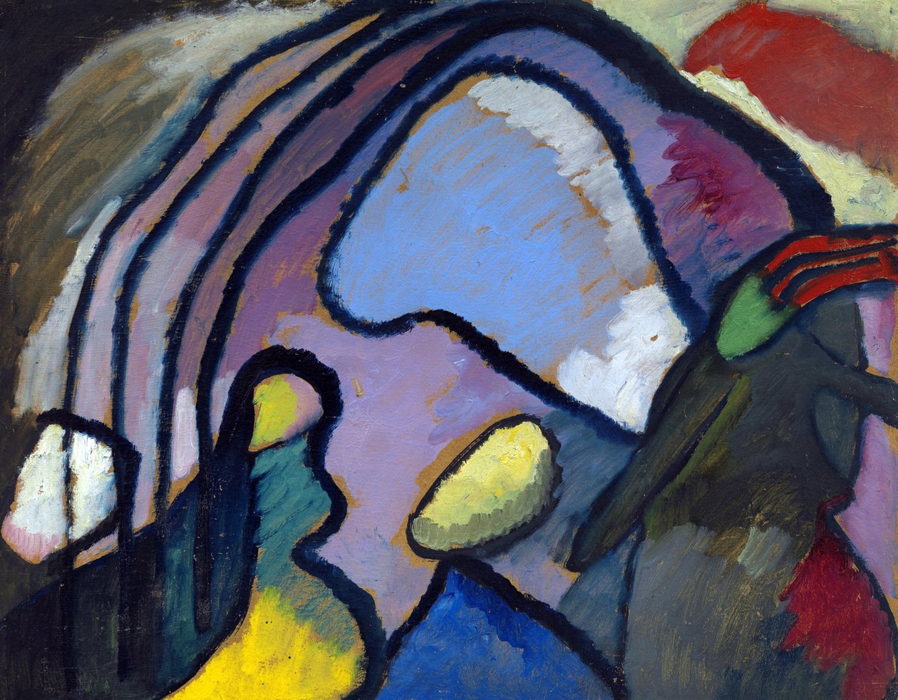 ""Study for Improvisation 10"" Målning av Vassily Kandinsky (eller Wassily Kandinski eller Kandinskij av Wassily Kandinsky