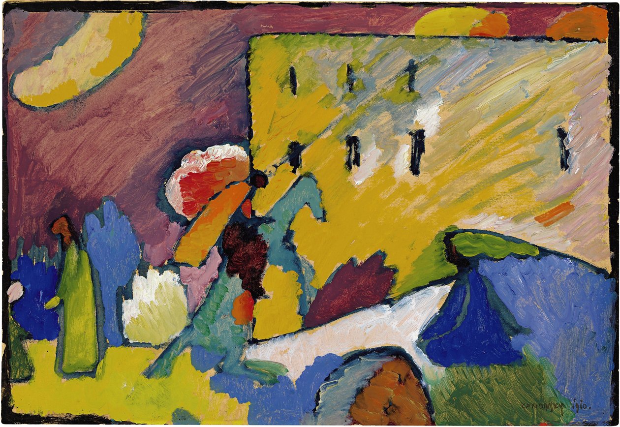 ""Studie för improvisation 3"" Målning av Vassily Kandinsky av Wassily Kandinsky