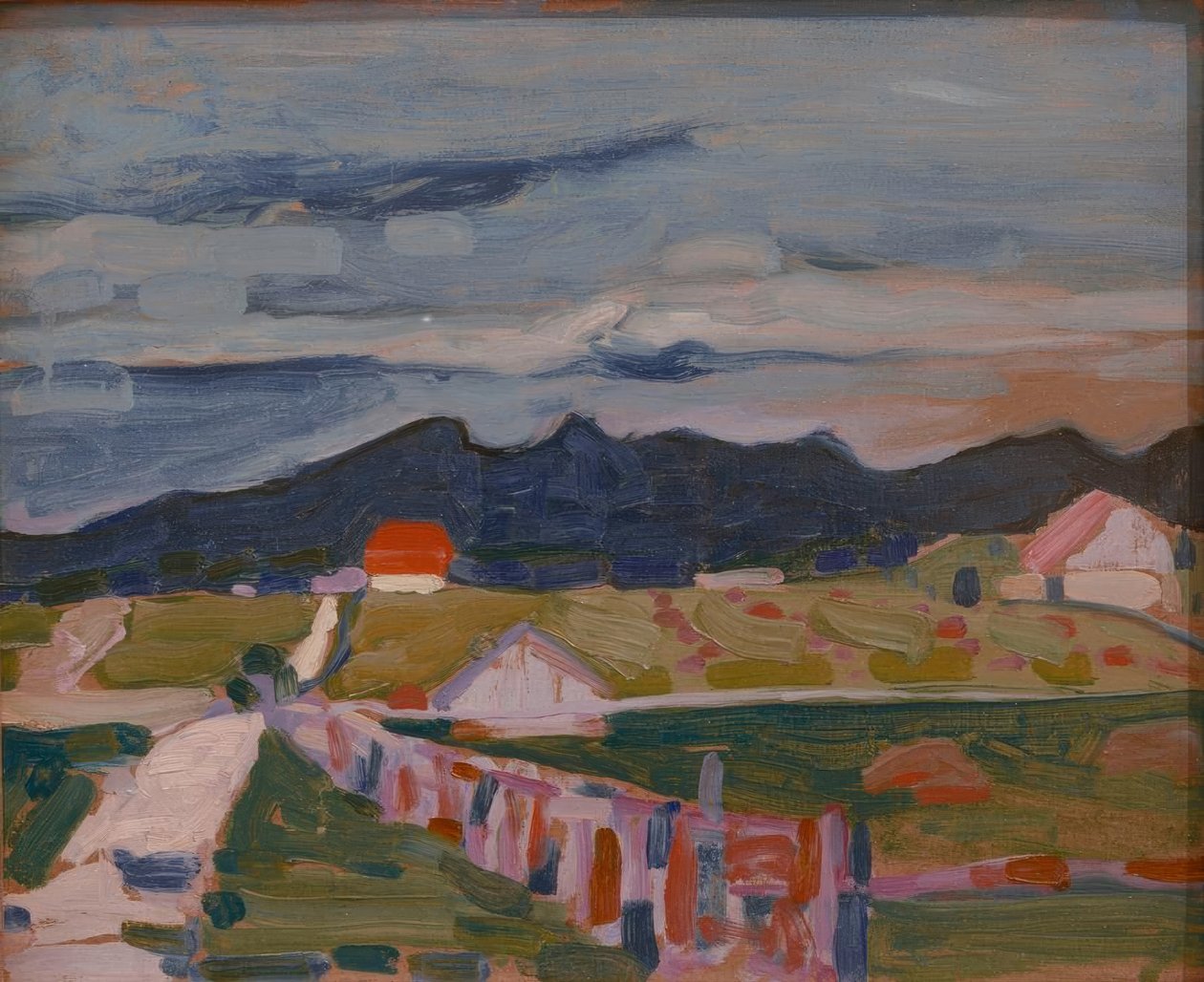 Fält nära Murnau av Wassily Kandinsky