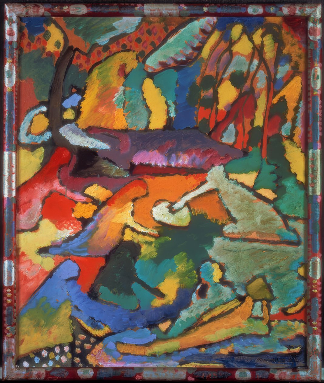 Fragment till komposition II av Wassily Kandinsky