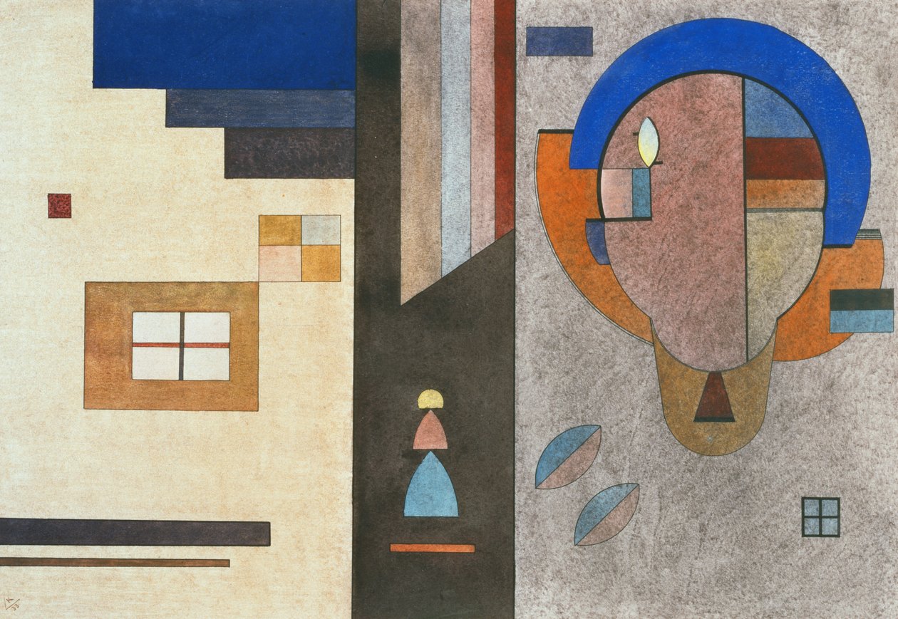 Separat-ansluten - Divisé-Lié av Wassily Kandinsky