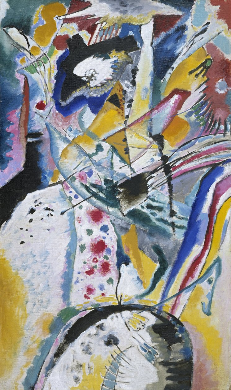 Stor studie för en väggmålning för Edwin R. Campbell (sommar) av Wassily Kandinsky